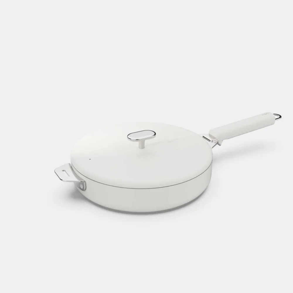 COOKUT La Meravigliosa Padella con Manici 24cm Bianco Acciaio Inox