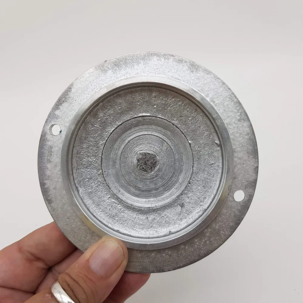 Coperchio disco chiusura alluminio 100 mm. per grattugia Fama