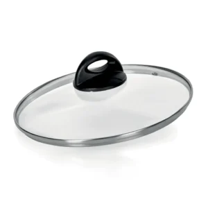 Coperchio pomolo nero vetro Granitica Extra Induction Barazzoni cm. 20