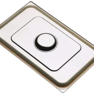 Copertura di ciotola GN GN 1/1 acciaio inossidabile con sigillo silicone 53x32,5 cm C11SI