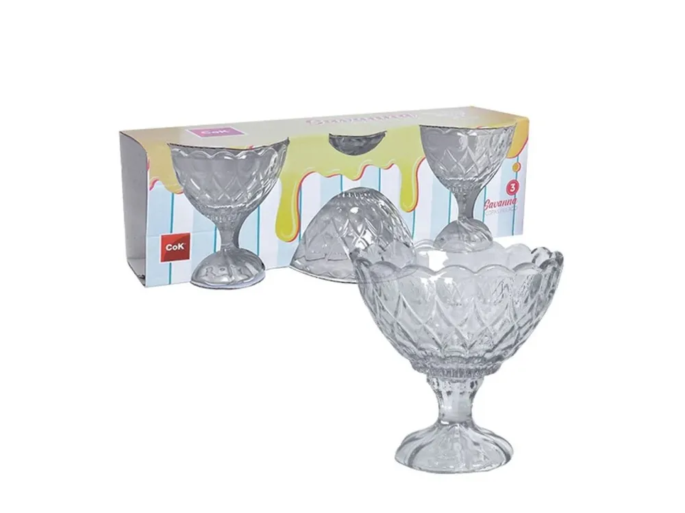 Coppa gelato savanna 20cl set da 3