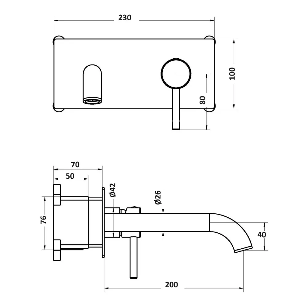 Coppia di miscelatori per lavabo incasso con easy box e bidet serie Ottomix ottone cromato