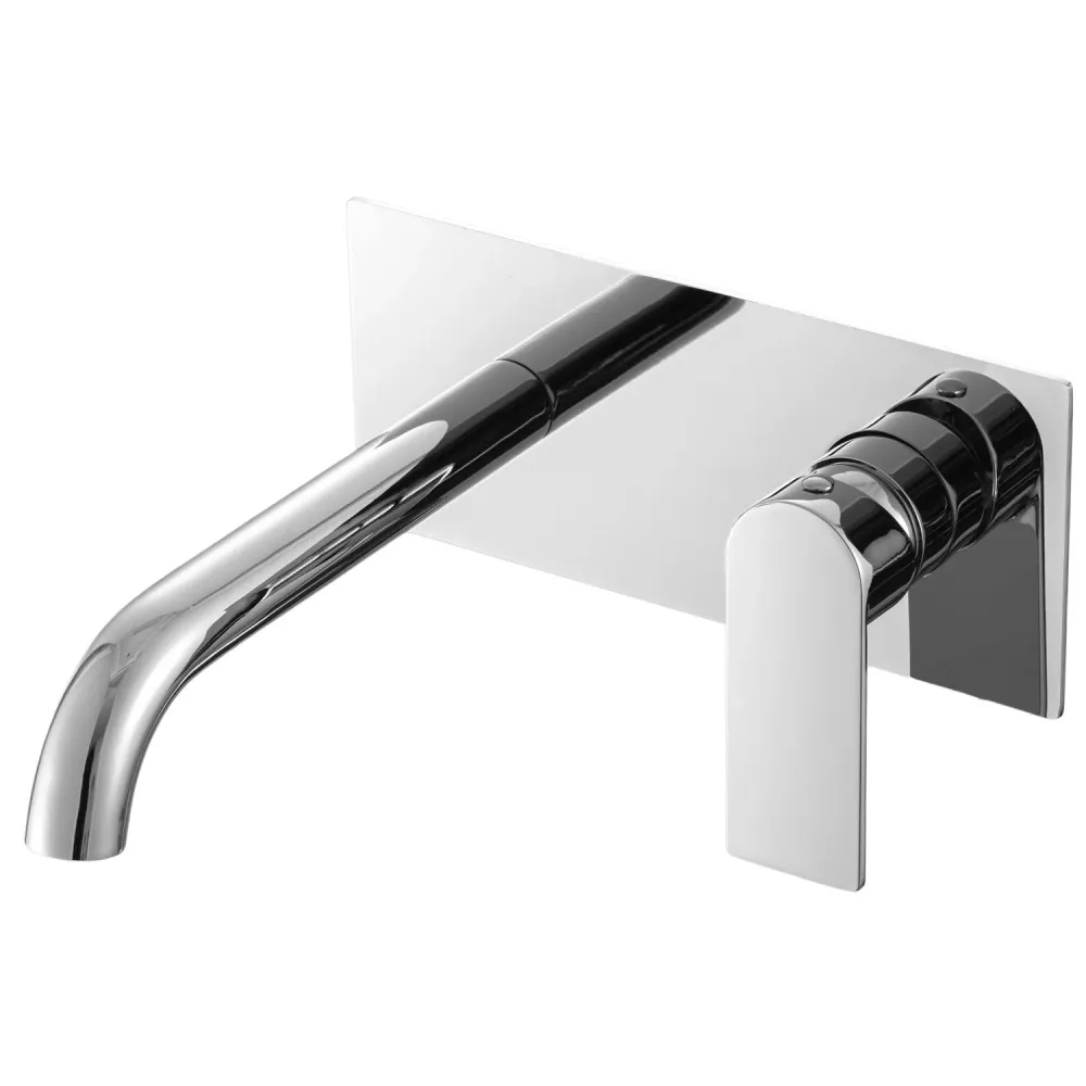 Coppia di miscelatori per lavabo incasso con easy box e bidet serie Ottomix ottone cromato