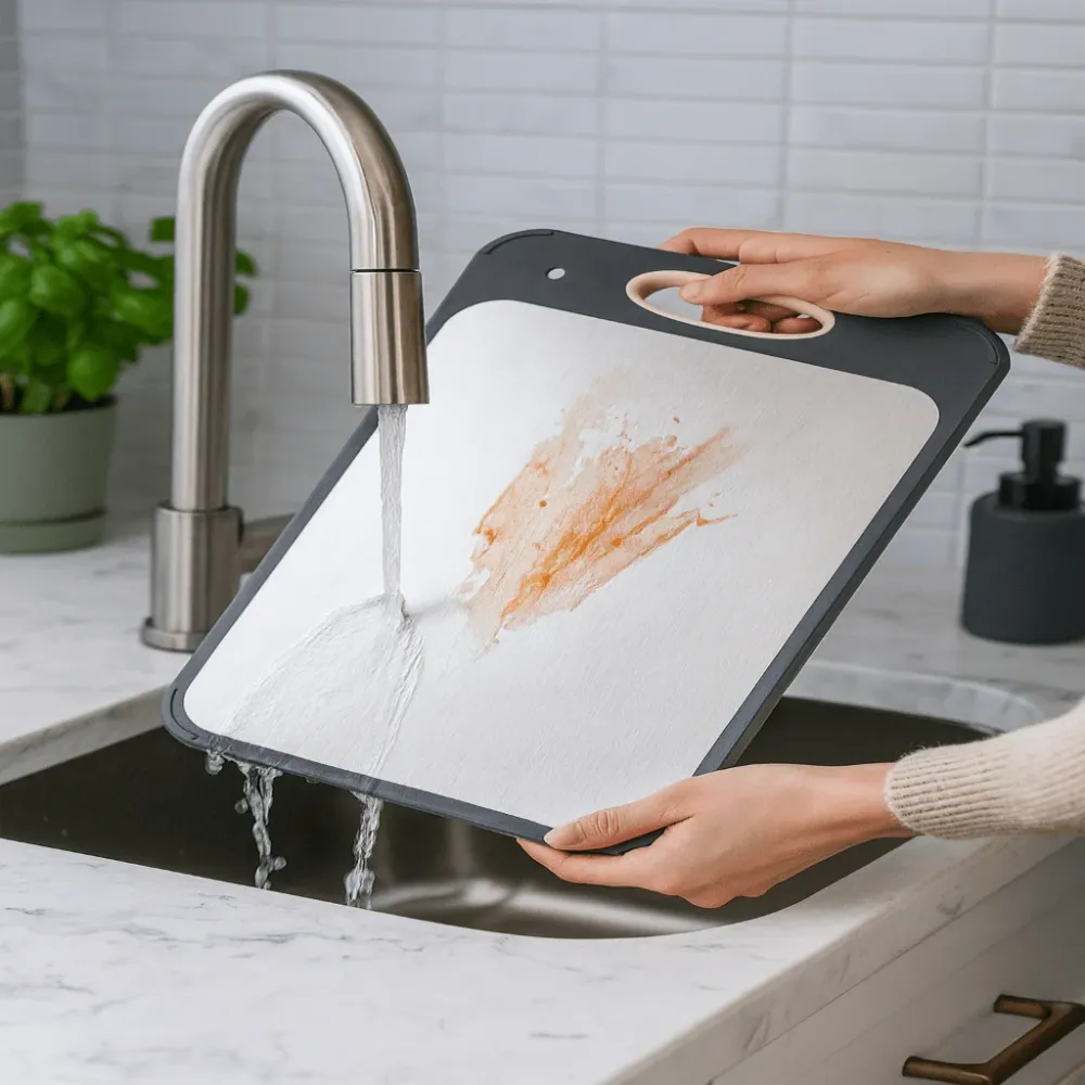 BASE FERRO – Tagliere doppia faccia acciaio inox per lavori igienici Cozey Maison