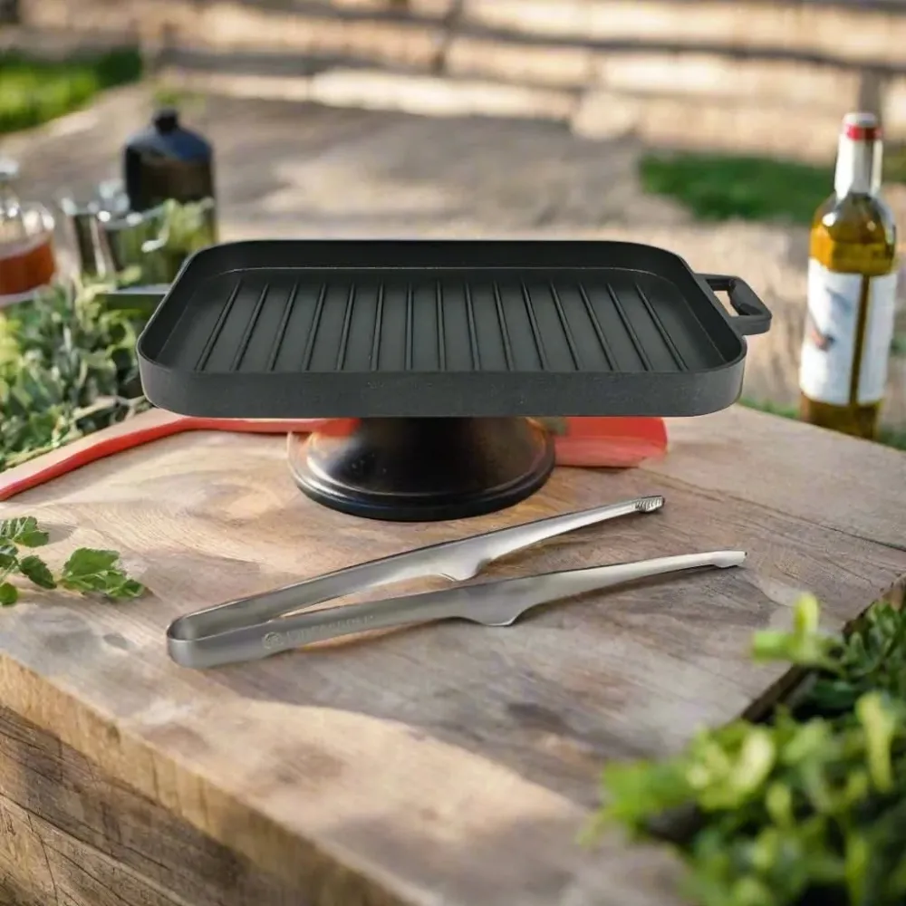 CAMPMASTER – Set di piccole piastre per griglia per cucina portatile all'aperto Cozey Maison
