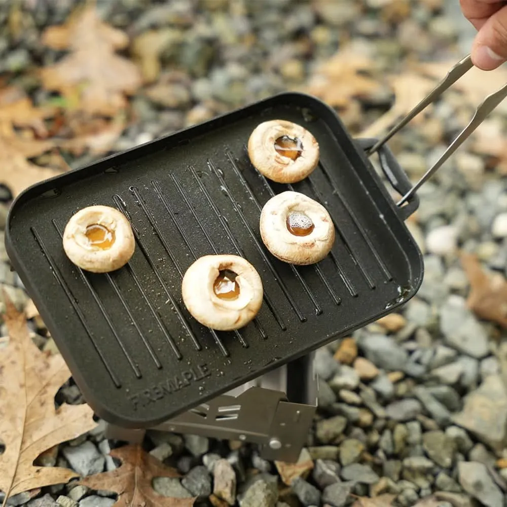 CAMPMASTER – Set di piccole piastre per griglia per cucina portatile all'aperto Cozey Maison