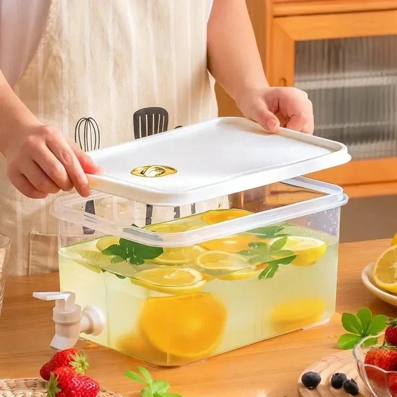 FLOWEASE – Distributore di acqua fredda da 5L con rubinetto Easy-Pour prova di perdite Cozey Maison
