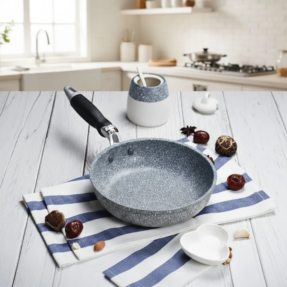 FRYZONE – Padella antiaderente leggera alluminio con effetto pietra Cozey Maison