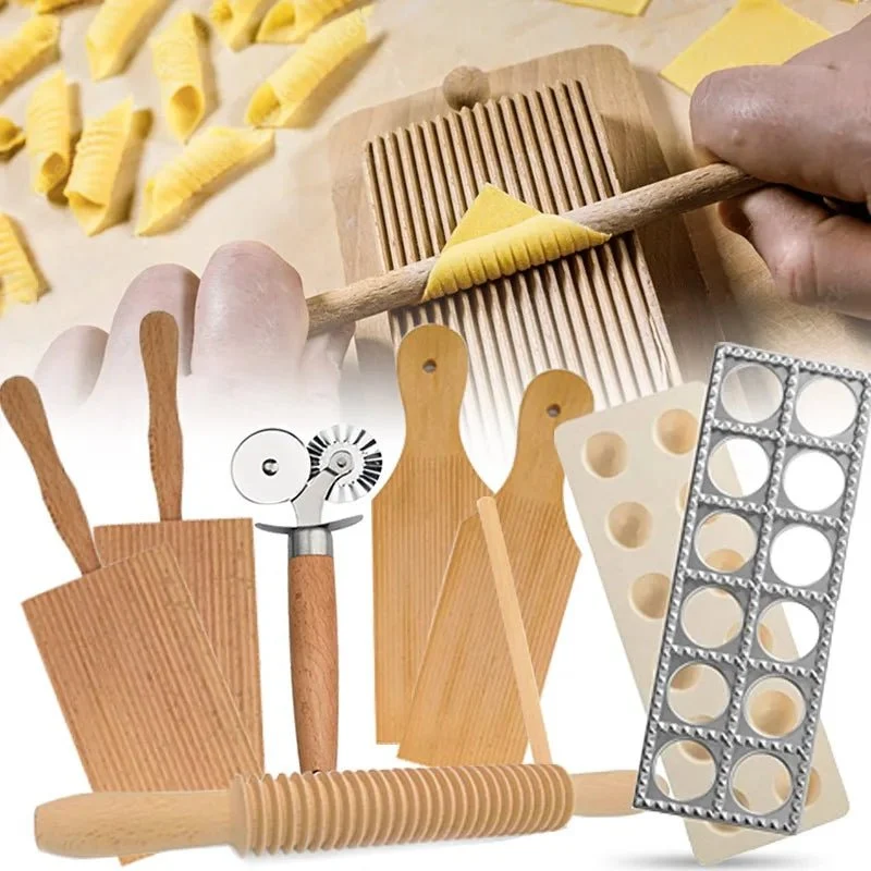 GNOCFORMA – Tavola tradizionale per pasta e set per formare gnocchi legno di faggio Cozey Maison