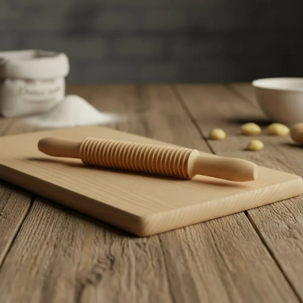 GNOCFORMA – Tavola tradizionale per pasta e set per formare gnocchi legno di faggio Cozey Maison