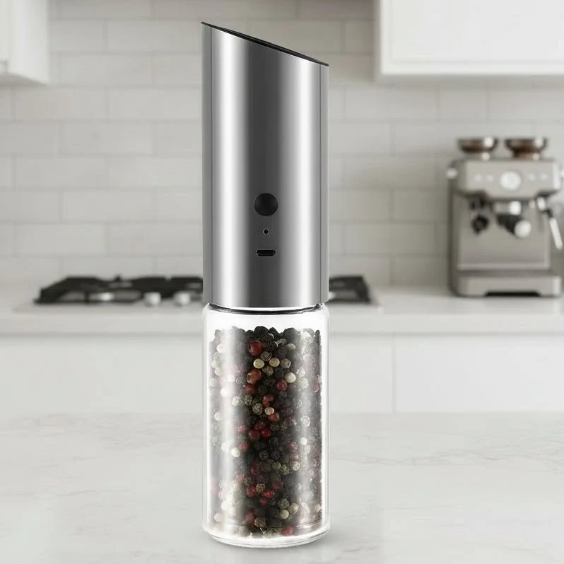 SPICEPULSE – Macinapepe elettrico ricaricabile acciaio inox per una facile speziatura Cozey Maison