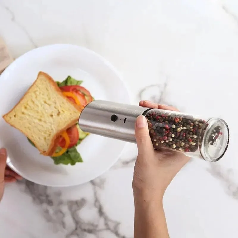 SPICEPULSE – Macinapepe elettrico ricaricabile acciaio inox per una facile speziatura Cozey Maison