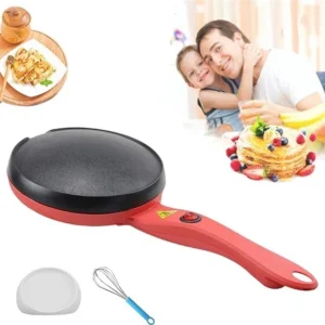 Crepiera Macchina Per Crepes 600 Watt Con Manico Piastra 20 Cm Antiaderente
