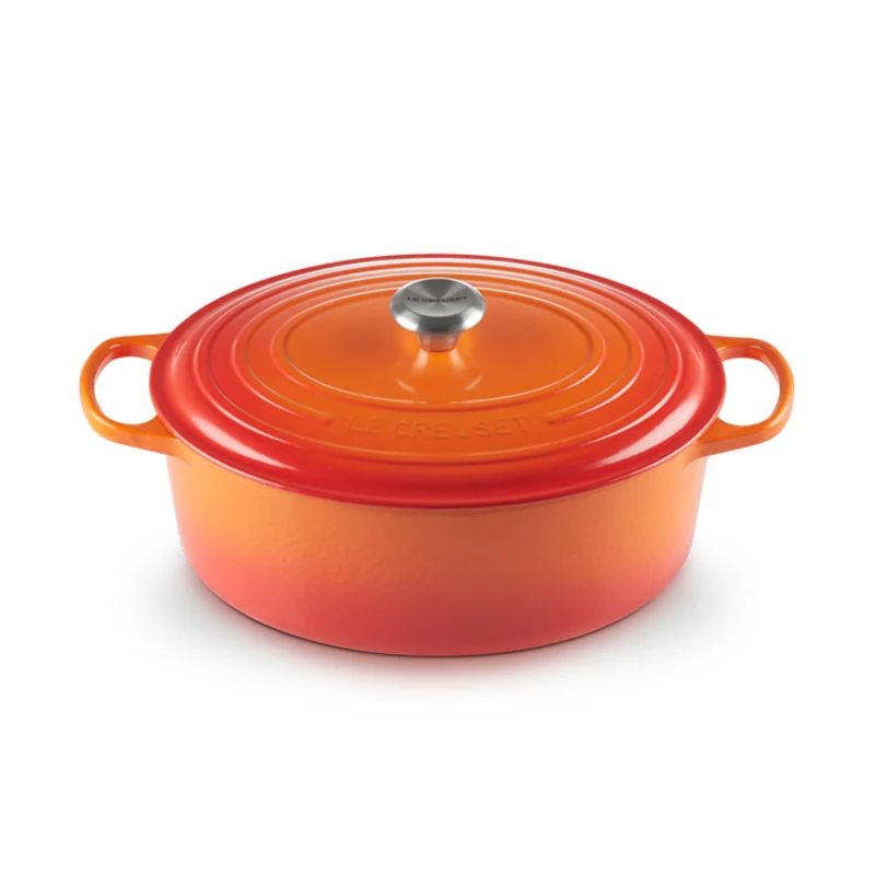 Le Creuset Cocotte Ovale Evolution Ghisa Vetrificata 33 cm Arancio