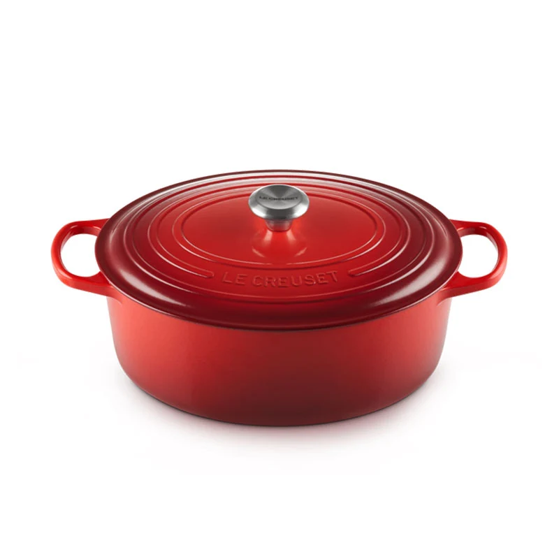 Le Creuset Cocotte Ovale Evolution Ghisa Vetrificata 33 cm Ciliegia
