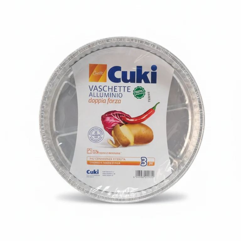 Cuki | 3 Vaschette Rotonde Alluminio Doppia Forza | Spessore Maggiorato Extra Resistente | Ideali per Torte, Quiche e Sfor...
