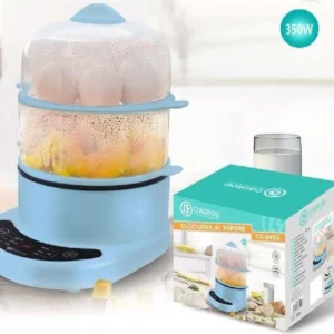 Cuoci Uova Al Vapore Bollitore Elettrico 350 Watt Cuociuova 24x21x16.5cm Tx-8406