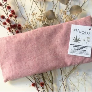 Cuscino con noccioli di ciliegio rosa cm 14 x 33
