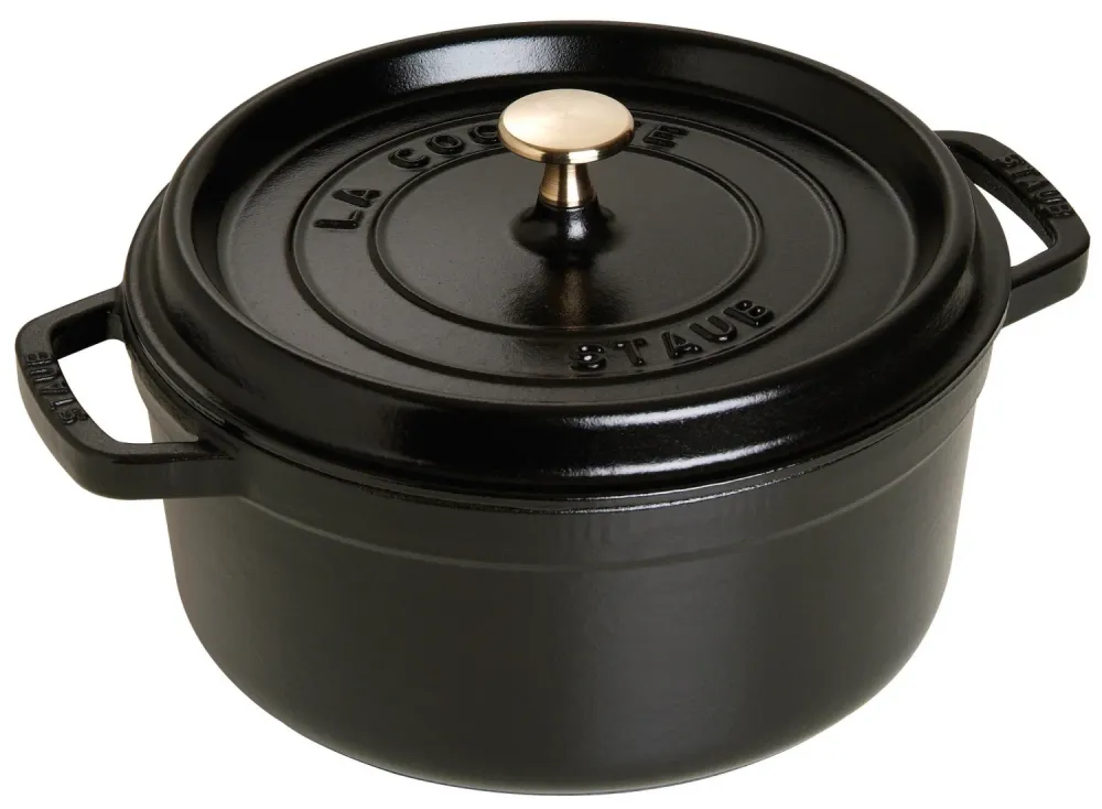 Daub Cocotte 22 cm, rotondo, nero, ghisa 2.6L 40509-305-0