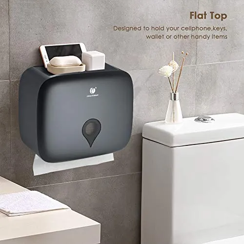 Decdeal CHUANGDIAN Dispenser per Asciugamani Parete,Senza Grey