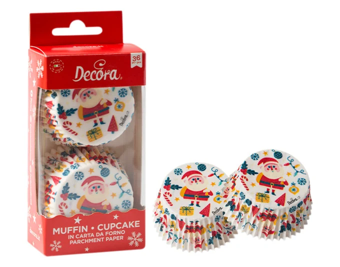 DECORA Bicchieri natalizi carta 36 pezzi ø 5 cm