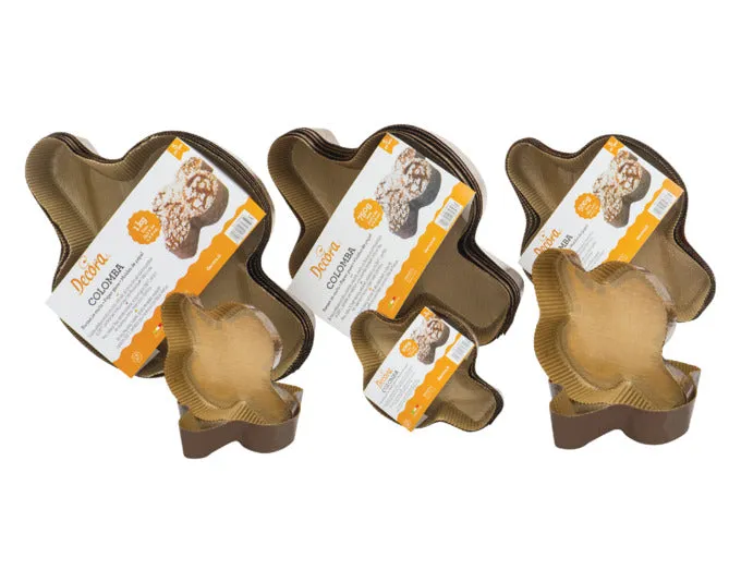 DECORA stampi da forno usa e getta Colomba Pasquale Colomba 5 pezzi 500 g 26,5x20 cm