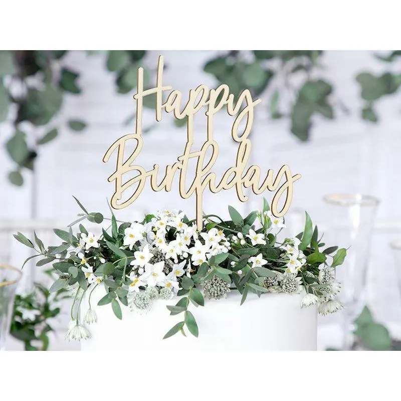 Decorazione per torta Buon Compleanno