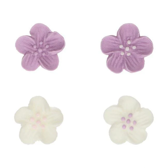 Decorazioni di zucchero - Fiori viola