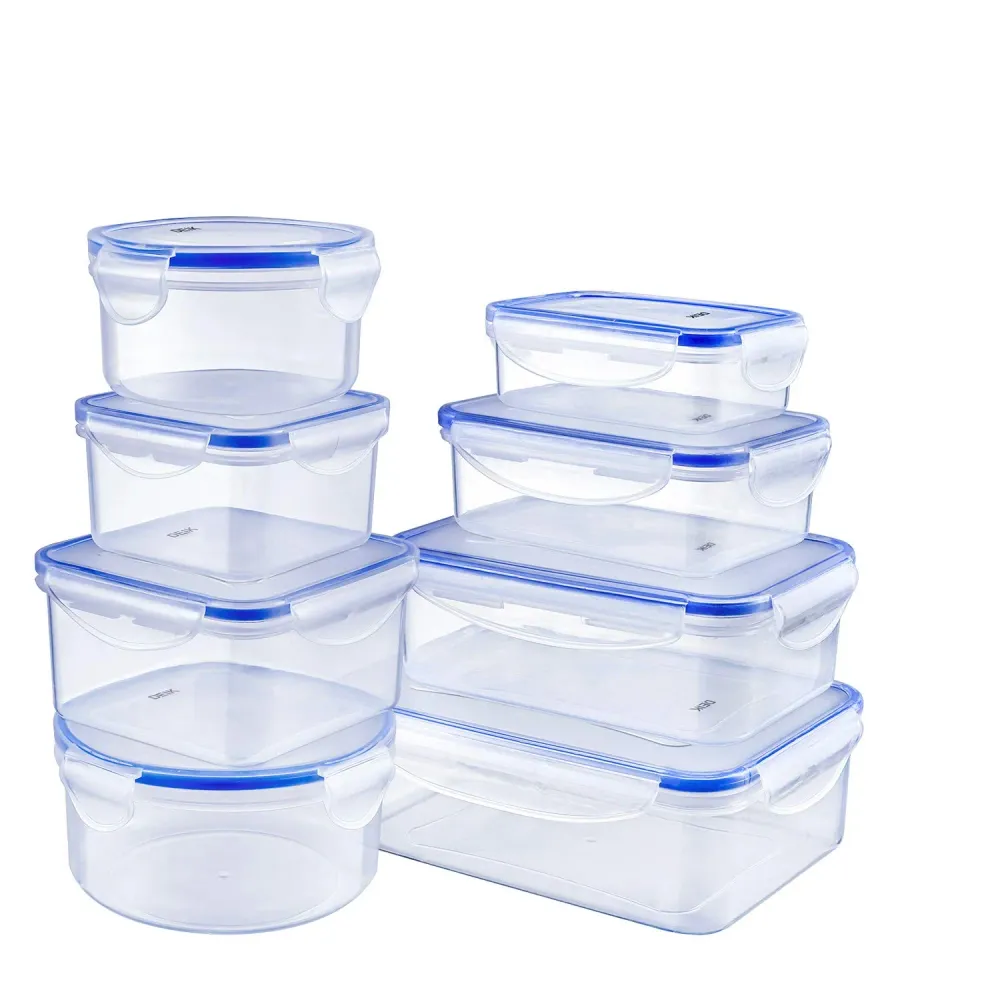 Deik Set di Contenitori per Alimenti 16-teilig, mehr als 5,5L, Trasparente