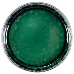 Deimos Piatto Piano Cm.27,5 H.2,5 Nero/verde