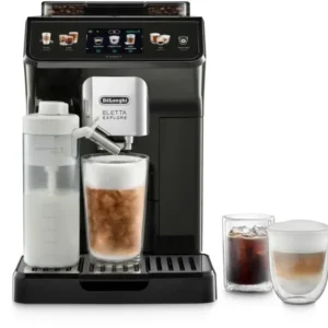 De’Longhi Macchina da caffè automatica De'Longhi Eletta Explore – 1,8 l, contenitore per chicchi 300 g, 19 bar, schiumalatte