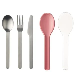 Cutlery Set Ellipse 3pcs Nordic Pink Dewit Vandorp