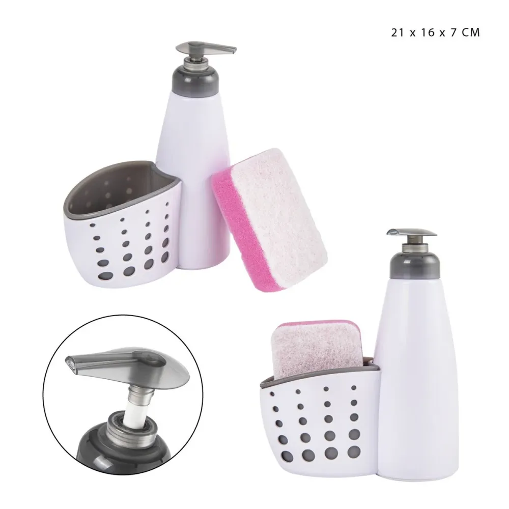 Dc Dispenser Sapone + P/Spugna 21X16X7Cm