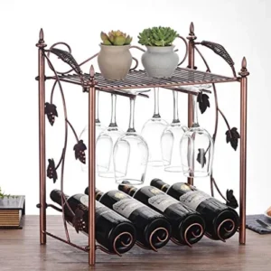 DKEE portabottiglie Portabottiglie Vino Portabottiglie Decorazione Portabottiglie Espositore Portabottiglie Rovesciato Cas...