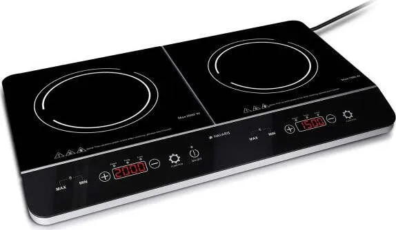 Doppia Piastra Induzione 3500w Fornello Elettrico Con Display Digitale E Timer