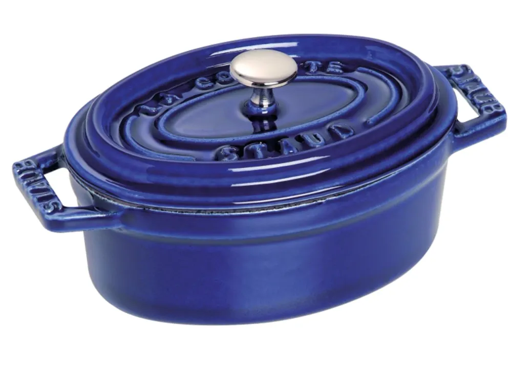 Dust Cocotte 29 cm, ovale, blu scuro, ghisa 4.2L 40510-288-0