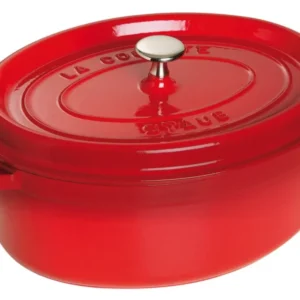 Dust Cocotte 31 cm, ovale, rosso ciliegia, ghisa 5.5L 40509-866-0