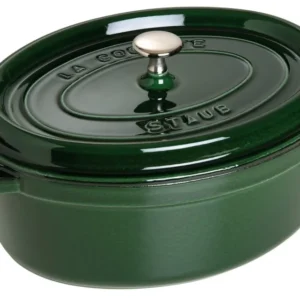 Dust Cocotte 33 cm, ovale, verde basilico, ghisa 6.7L 40509-691-0