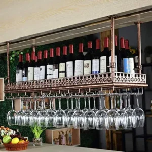 DYB Portabottiglie da Vino Europeo Portabottiglie da Vino sospeso Portabottiglie da Vino Testa Giù Portabottiglie Portabot...