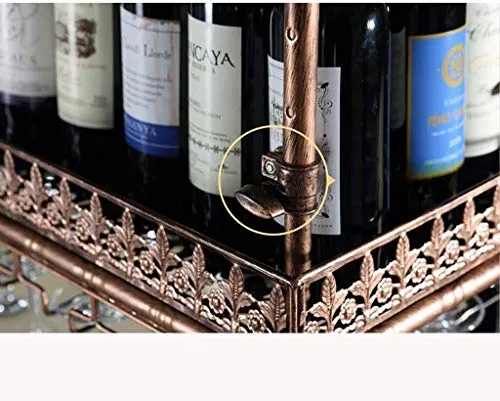 DYB Portabottiglie da Vino Europeo Portabottiglie da Vino sospeso Portabottiglie da Vino Testa Giù Portabottiglie Portabot...