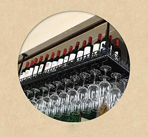 DYB Portabottiglie da Vino Europeo Portabottiglie da Vino sospeso Portabottiglie da Vino Testa Giù Portabottiglie Portabot...