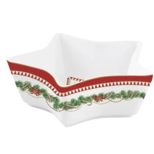 Easy Life Ciotola forma di stella porcellana gift box MAGIE DE NOEL diametro 15 altezza 5 cm
