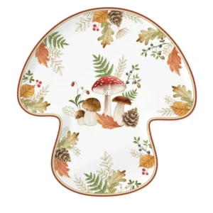 Easy Life Piatto forma di fungo 29,5x28 cm della linea Autumn Breeze