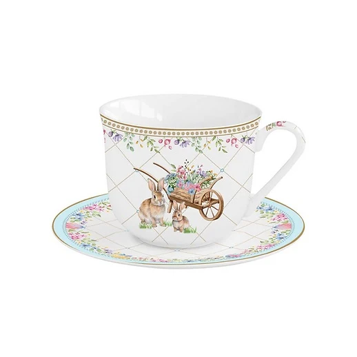 Easy Life Tazza colazione con pikattini gift box Spring Bloom 375 ml