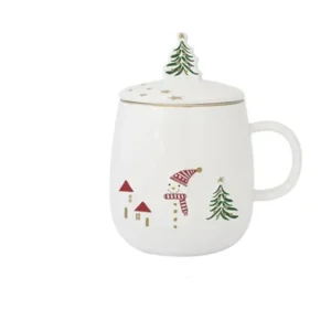 Easy Life Tazza natalizia con infusiera "Let it Snow" 450 ml