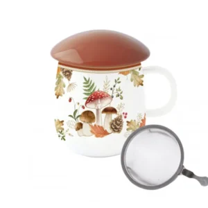 Easy Life Tazza porcellana con infusiera 450 ml della linea Autumn Breeze
