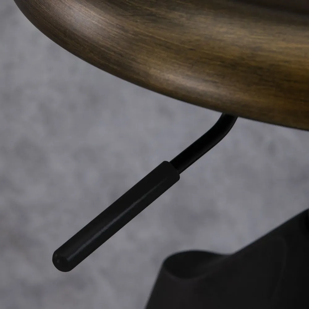EASYCOMFORT Sgabello da Bar Stile Industriale Girevole Altezza Regolabile, Bronzo