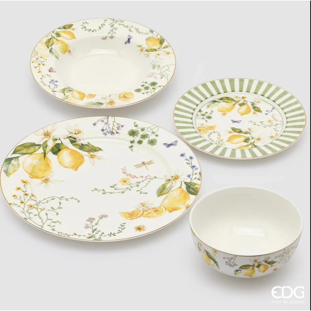 EDG - Piatto Limoni 4 Assortiti Confezione 24 Pz