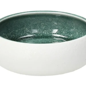 Elipse White Teal Coppetta/alzata Cm.12 Bianco/verde