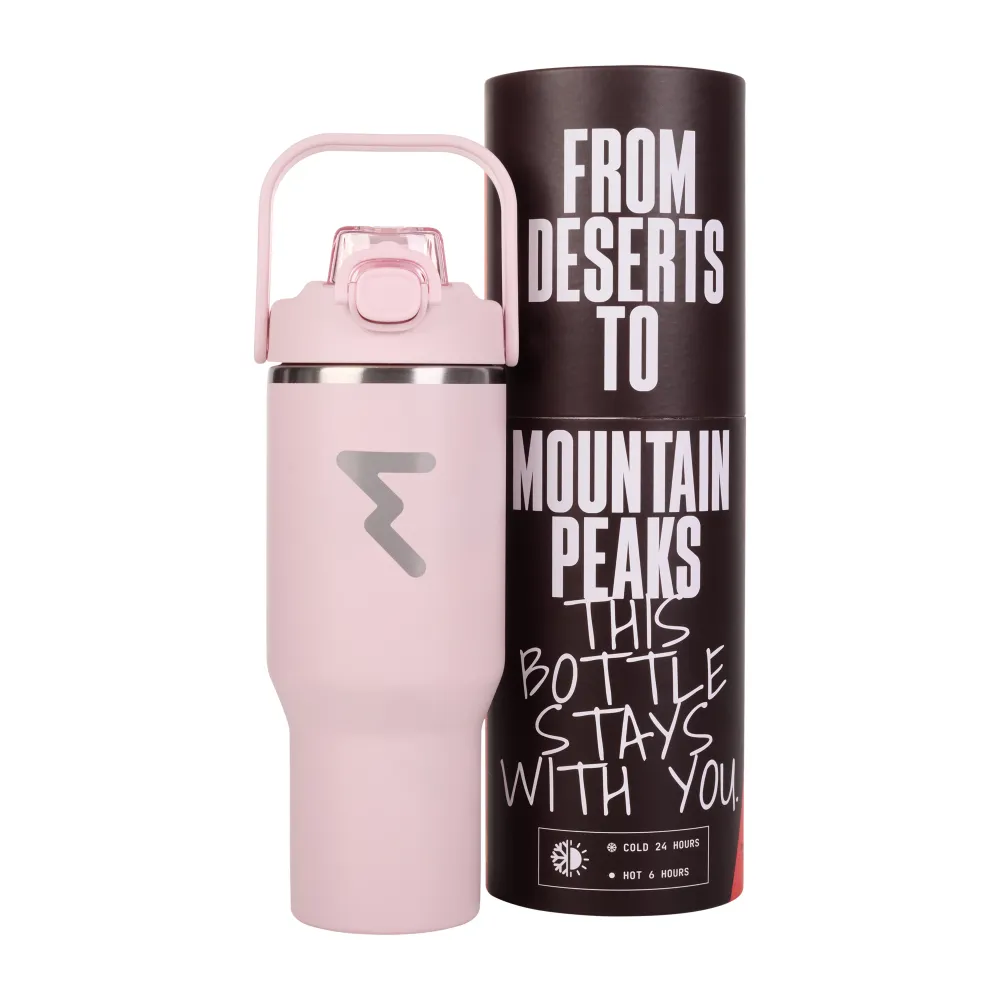 Borraccia Termica Alluminio Rosa da 1L Elitex Training